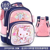 Sanrio Cute Kuromi Melody Cinnamoroll Large Capacity Backpack Boys Girls Cartoon Hello Kitty Kawaii Canvas Schoolbag 2024 Cute