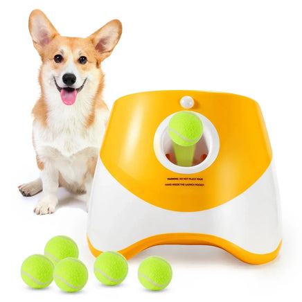 Catapult For Dogs Ball Launcher Dog Toy Tennis Ball Launcher Jumping Ball Pitbull Toys Tennis Ball Machine Automatic Throw Pet orange