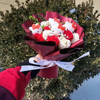Lusy Store LLC Hello Kitty Bouquet Kuromi My Melody Plush Toys Kawaii Gifts Bouquet