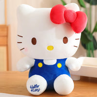 Hello Kitty Plush Anime Kuromi Stuffed Xmas Gifts For Girls Kawaii My Melody Plush Dolls kt blue 20cm 8inch