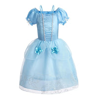 Girls Princess Dress Kids Cinderella Snow White Aurora Sofia Rapunzel Cinderella Halloween Costume 9