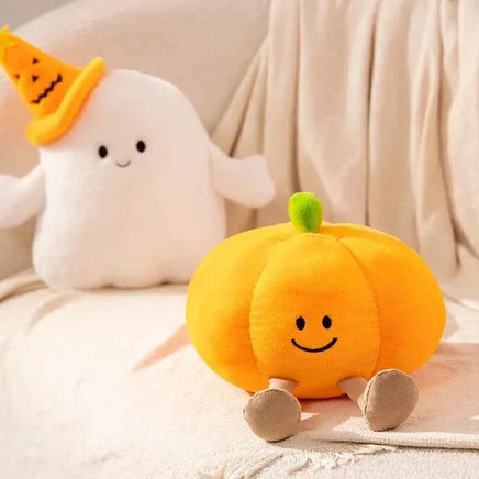18~30cm Kawaii Halloween Pumpkin Ghost Plush Toy Plushie Soft Plant Stuffed Doll Holidays Props Decorative Throw Pillow for Kids