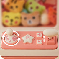 Lusy Store LLC Automatic Doll Machine Toy for Kids Mini Cartoon Coin Operated Play Game Claw Crane Machines Action Figure