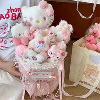 Hello Kitty Plush Doll Bouquet Cute Soft Fashion Plush Flower Room Decoration Gifts 3