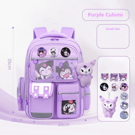 Cinnamoroll Large-Capacity Cartoon Children'S Backpack Kuromi My Melody Pochacco Cute Anime Children'S School Bag Set Small size B1
