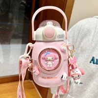 Sanrio Kuromi, Cinnamoroll 700ml Vacuum Thermos Cup - Kids School Straw Kettle AD 4Doll key ring 700ml