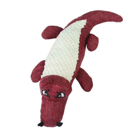 Interactive Alligator Dog Toy, Plush & Squeaky Sound, Chewable & Teeth Grinding, Training Toy for Dogs J