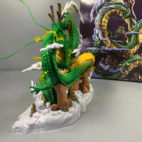24cm Dragon Ball Anime Figure Shenron Figure Goku And Shenron Figurine Model Pvc Statue Doll Collection Room Toy Gifts Lusy Store