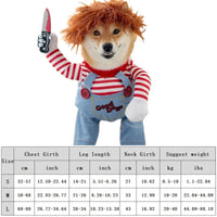 Funny Dog Clothes Sweatshirt Set Cosplay Big Suit Pet Clothes Party Costume Face Cloth Comical Outfits Halloween Dress Jumpsuit A