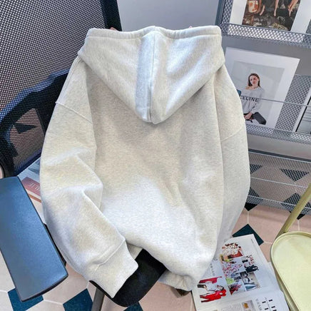 Sanrio Hello Kitty Plaid Hooded Sweatshirt Kawaii Women's Couple Zipper Jacket Cartoon Anime Accessories Breathable Sportswear