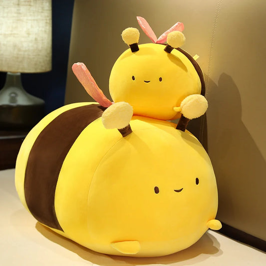 Lusy Store LLC Bee Plush Pillows Stuffed Cartoon Animals Plushie Super Soft Hugging Pillow Bedding Sleeping Cute Gifts Plush