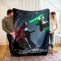 DIY Classic Star-Wars Blanket Custom Name Personalized Blanket Soft Comfortable Shawl Office Four Seasons Blanket Special Gifts Style E