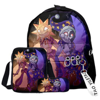 Trendy Popular Funny sundrop fnaf 3D Print 3pcs/Set pupil School Bags Laptop Daypack Backpack Inclined shoulder bag Pencil Case Lusy Store