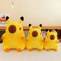 Lusy Store LLC Pikachu Capybara Plush Toy &ndash; Soft Kawaii Stuffed Animal Pillow Plush