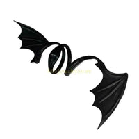 F2TD Chokers Bat Wing Necklace Portable for Halloween Costumes and Themed Parties Black CHINA