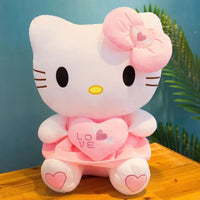 Hello Kitty Plush Toys 24-55cm Soft Stuffed Anime Pillow Birthday Gifts For Kids Girls Pink