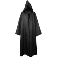 Halloween Jedi Cosplay Star Wars Costume - Unisex Warrior Anime Outfit Black-A