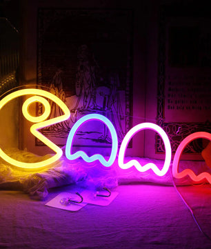 Ghost Neon Signs LED Sign Gamer Room Decor USB/Switch Ghost Neon Light for Gaming Gift