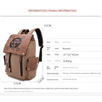 Lusy Store LLC The New One Piece Naruto Anime Peripheral Backpack Shoulder Bag Primary and Secondary School Students Canvas School Bag Gifts 