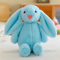 Easter Plush Bunny | Soft Long-Eared Rabbit Doll | 12 in | Lusy Store Blue 12"