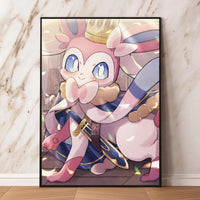 Pokemon Canvas Prints Wall Art Home Classic Children's Bedroom Decor Gifts Kid Action Figures Modular Painting Cartoon Character Lusy Store