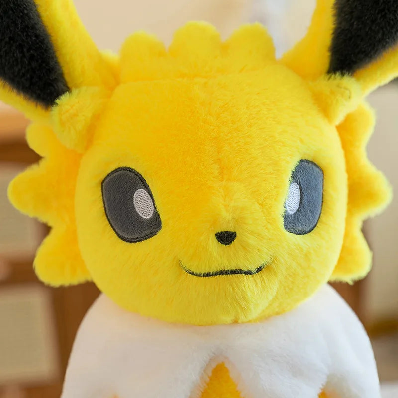 Lusy Store LLC Pokemon Eevee Soft Hug Series Stuffed Plush Doll Toy Vaporeon Eeveelution Flareon Jolteon Pet Elves Gift Plush