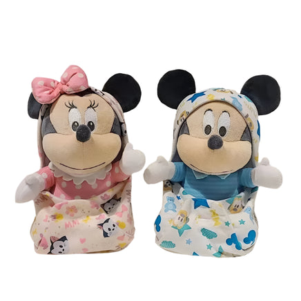 Mickey Mouse Plush Toy - Soft Stuffed Doll & Baby Pillow - 8" - Lusy Store 2pcs MikeyminiB 8"