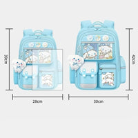 Cinnamoroll Large-Capacity Cartoon Children'S Backpack Kuromi My Melody Pochacco Cute Anime Children'S School Bag Set