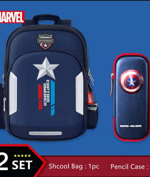 Spiderman Backpack New School Bags For Boys Primary Student Shoulder Grade 1-3 Mochilas B106