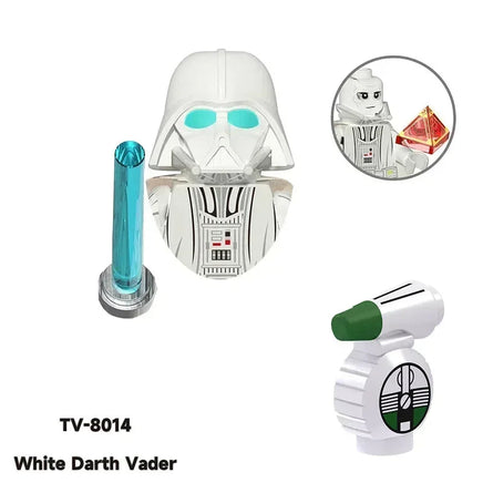 Star Wars Mandalorian Mini Robot Figure Toy - Han Solo, C-3PO, Leia, Darth Vader, Boba Fett Blocks TV8014