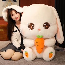 Long Ear Rabbit Plush Pillow Big Size Bunny Dolls Stuffed Soft Animal Cushion Girls Birthday Xmas Gifts 30cm