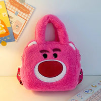 Sanrio Bag Kawaii Kuromi Cinnamoroll My Melody Cartoon Anime Plush Handbag Cosmetic Bag Travel Storage Bag Women Girl Gifts style H 20 15cm