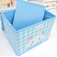 Sanrio Desktop Storage Box Hello Kitty Cinnamoroll Kuromi Toy Organizer Basket Sundries Underwear Cosmetic Stationery Organizer