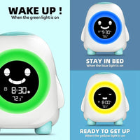 ABVA-Kids Alarm Clock, Alarm Clock for Kids, Ready to Wake Up Sleep Trainer, Colorful Night Light, Nap Timer Lusy Store