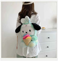 24 Styles Sanrio Plush Doll Kawaii Cinnamorol Plush Stuffed Backpack Girl's Cartoon Bag Gift Bag Girlfriend Child Birthday Gift 5 33X27X10cm