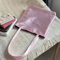 Hello Kitty Kawaii Shoulder Bag Advanced Silk Korean Diagonal Outdoor Travel Cross Bags Hot Fix Sparkling Storag Gifts for Girls