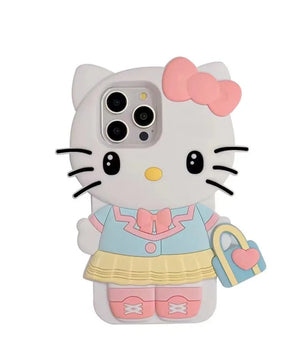 Handbag Hello Kitty Kuromi For iPhone 16 15 14 13 12 11 Pro Max Silicone Soft Cover Case Lusy Store