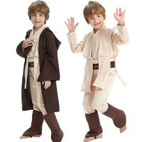 Star Wars Obi-Wan Kenobi Kids Cosplay Costume - Jedi Warrior Hooded Cloak Suit