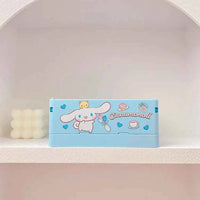 Sanrio Kawaii Hello Kitty My Melody Kuromi Cinnamoroll Desktop Storage Box Foldable Stackable Cosmetic Organizer Desktop Storage 15