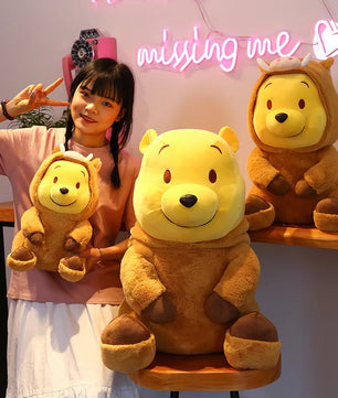 Lusy Store LLC Winnie The Pooh Stuffed Plush Toys Kawaii Bear Cosplay Squirrel Plushies Gifts for Children Stuffed Animal