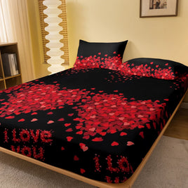 Lusy Store 1 piece of Eternal Knot concentric pattern frosted bedsheet, bedroom printed bedspread, bedding (excluding pillowcases) 