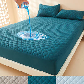 1pc 3D Air Fabric Thick Mattress Cover, 100% Waterproof Mattress Protector, Soft and Breathable Fitted Bed Sheet (No Pillowcase) Lusy Store
