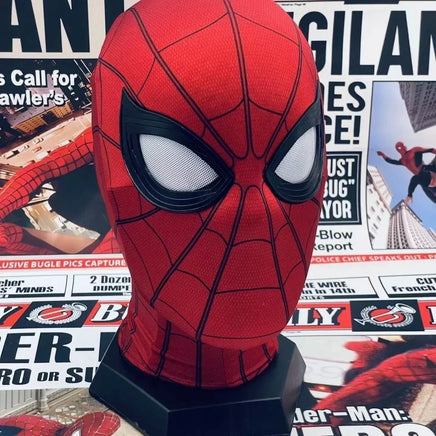 Spiderman Mask Eyes Movable Remote Control Peter Parker Halloween Cosplay Costume Mask