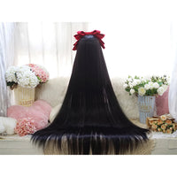 OLACARE Synthetic Super Long Curly Lolita Wig With Bangs 120cm Blonde White Pink Cute Fake Hair Women Halloween Cosplay Wigs