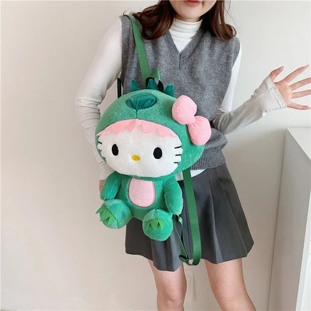 24 Styles Sanrio Plush Doll Kawaii Cinnamorol Plush Stuffed Backpack Girl's Cartoon Bag Gift Bag Girlfriend Child Birthday Gift 24 33X27X10cm