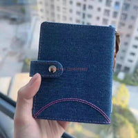 Cute Cartoon Anime Merchandise Hello Kitty High Looks Handheld Account Book Student Portable Denim Loose Leaf Diary Notepad Gift