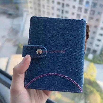 Cute Cartoon Anime Merchandise Hello Kitty High Looks Handheld Account Book Student Portable Denim Loose Leaf Diary Notepad Gift