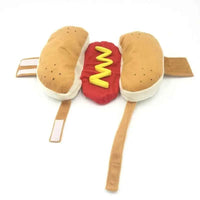 Dog Funny Halloween Costumes Hot Dog Shaped Dachshund Sausage Adjustable Clothes Pet Apparel Dressing Up Party Costume hot dog