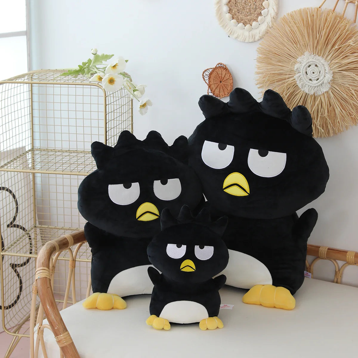 Lusy Store LLC Bad Badtz Maru Penguin Stuffed Animal &ndash; Soft Plush Toy &ndash; 12in/16in/24in &ndash; Lusy Store Stuffed Animal