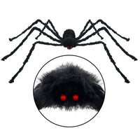 Lusy Store LLC Black Spider Halloween Decoration Haunted House Prop Indoor Outdoor Giant Decor Plush